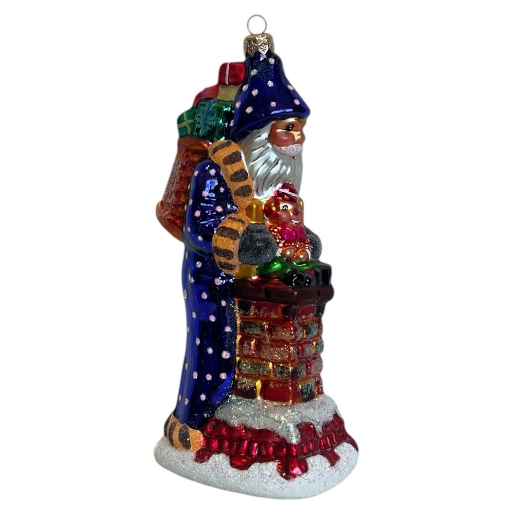 Christopher Radko Santa Claus Rooftops of London Chimney Sweeps JUMBO Ornament